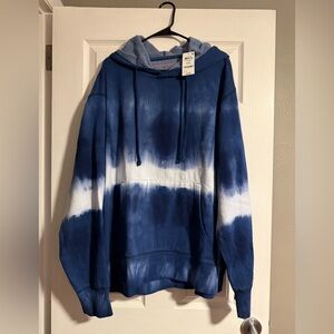 Sun + Stone‎ Blue/White Hoodie- Unisex 2x (NEW)Brand New W/Original Tags